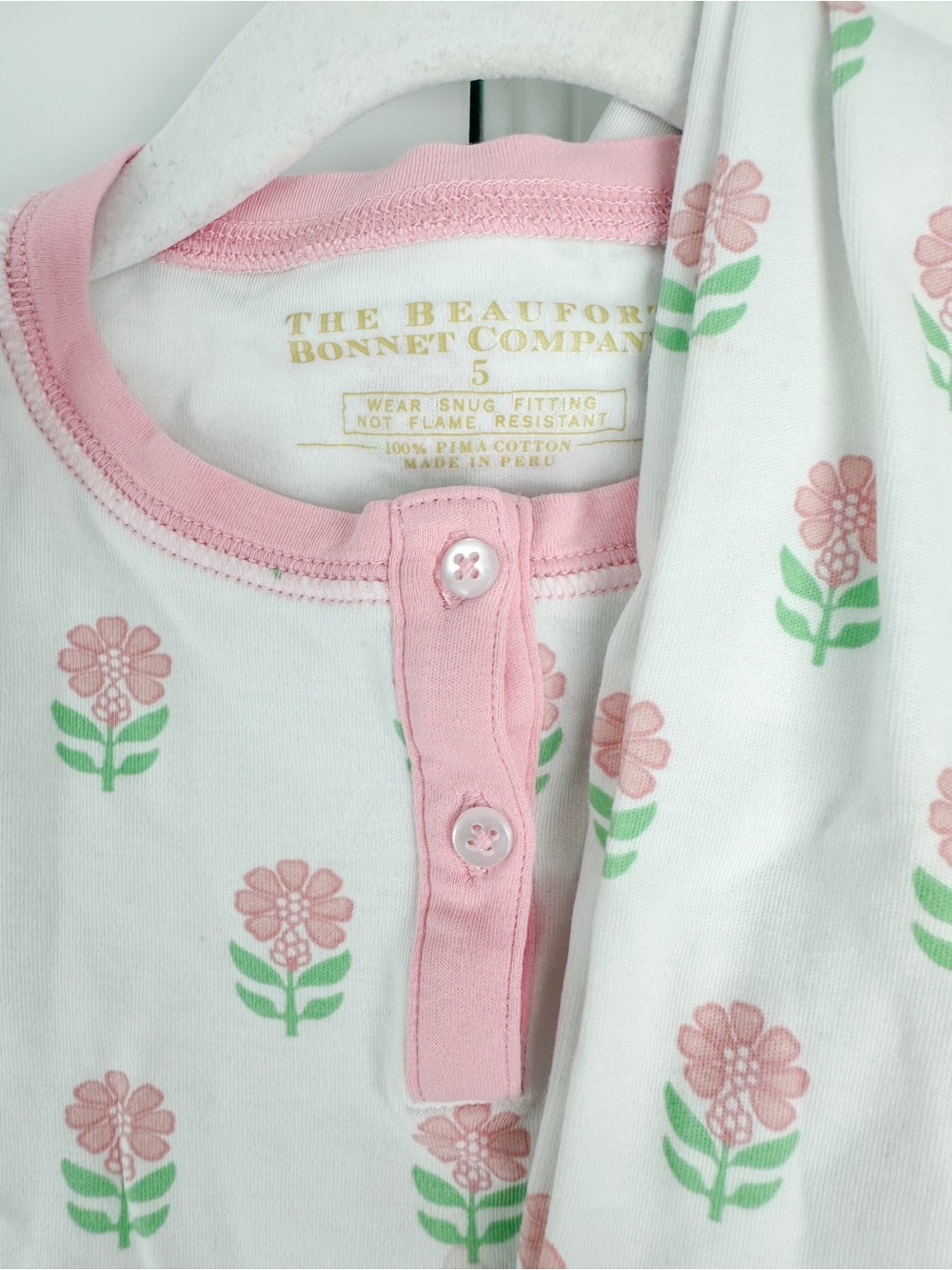The Beaufort Bonnet Company floral pjs size 5 - Picture 2 of 5